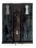 Bruno Ceccobelli, Due martiri, 1989, Sigla