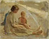 Cesare Ciani, Madre e figlio