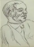 Ritratto di Leonetto Leoni by Ottone Rosai, 1952, offered Dec 2012