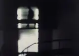 Flavio Favelli, Uomo al museo, 1998, Sul verso: firma