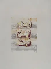 Three Reclining Figures by Henry Moore, 1971, offered Dec 2012