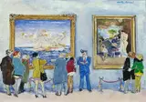 Walter Piacesi, Visita al museo