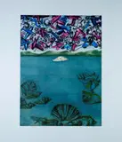 Francesco Clemente, Conception, 1987, paper: RosaspinaTiratura: