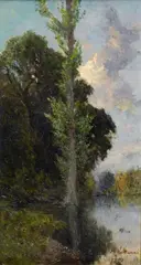 Scorcio del Tevere by Achille Vertunni, 1890, offered Dec 2012