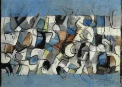 Paesaggio by Ibrahim Kodra, 1966, offered Dec 2012