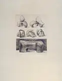Henry Moore, Project for Hill Sculpture, 1969, Firna in basso a destra