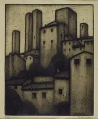San Gimignano by Celestino Celestini, offered Oct 2012