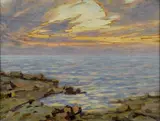 Gino Romiti, Marina al tramonto