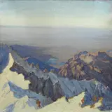 Carlo Zocchi, La Cresta Segantini e il Pian Lombardo della grigna Vetta, 1924