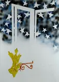 Senza titolo by Mario Schifano, enamel and spray on canvas, offered Oct 2012