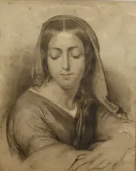 Santa by Francesco Hayez, 1842, offered May 2012