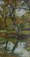 Autunno con cacciatore by Eugenio Cecconi, offered May 2012