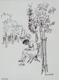 Orfeo Tamburi, Figura seduta