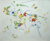Fernando Melani, Astratto, 1954, Sul verso: sigla