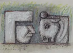 Studio per dialogo by Pietro Cascella, 1999, offered May 2012