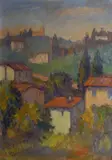 Dino Migliorini, Paesaggio con case