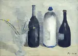 Guido Peyron, Natura morta con tre bottiglie