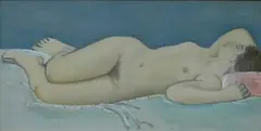 Nudo disteso by Ram, oil on masonite, offered May 2012