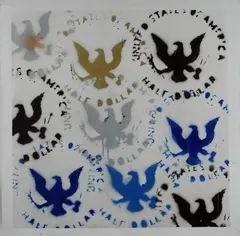 Half dollar by Franco Angeli, 1976, offered May 2012
