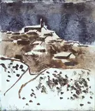 Carlo Mattioli, Paesaggio spagnolo, 1975