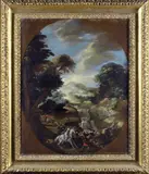 Stefano della Bella, Paesaggio con brigante