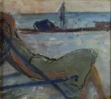 Arturo Checchi, Donna sulla sdraio