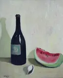 Guido Peyron, Bottiglia con anguria e conchiglia