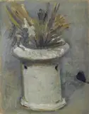 Mario Marcucci, Vasetto bianco con fiori secchi