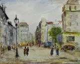 Michele Cascella, Piazza parigina