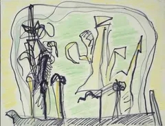 Composizione by Riccardo Licata, 1963, offered Mar 2012