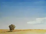 Rodolfo Ceccotti, Paesaggio con albero, 1988