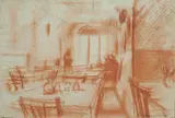 Pietro Annigoni, Interno di osteria
