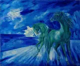 Aligi Sassu, Le verdi cavalle di Abderos