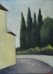 Strada by Ottone Rosai, 1956, In basso a destra: O. Rosai. Al verso: sul telaio sigla di Bruno Giraldi, offered Mar 2012