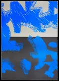 Carla Accardi, Blu, 2000, lithograph