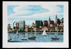 Aldo Damioli, Venezia New York, 2000, lithograph