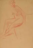 Achille Funi, Nudo seduto