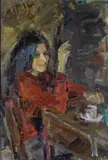 Sirio Salimbeni, Ragazza che fuma, 1974