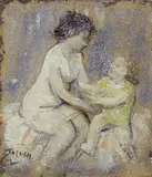 Ermanno Toschi, Madre e figlio