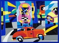 Car show by Ugo Nespolo, offered Mar 2012