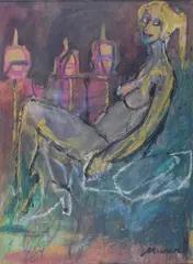 Nudo by Mino Maccari, 1976, offered Mar 2012