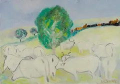 Mucche al pascolo by Giuseppe Cesetti, offered Mar 2012