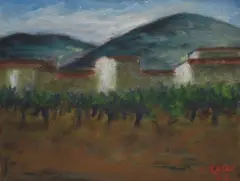 Paesaggio by Ottone Rosai, 1947, In basso a destra: O. Rosai, offered Mar 2012