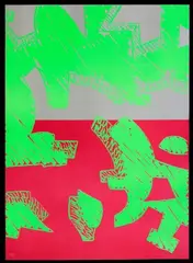 Rosso by Carla Accardi, 2000, lithograph, offered Mar 2012