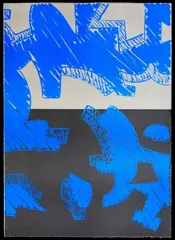 Blu by Carla Accardi, 2000, lithograph, offered Mar 2012