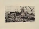 Pascolo di cavalli by Giovanni Fattori, offered Mar 2012