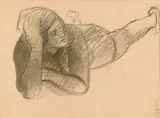 Achille Funi, Figura distesa, 1929
