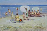 Giorgio Luxardo, Bagnanti con ombrelloni