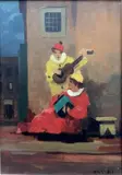 Mascherine by Renato Natali, oil on compensato, offered Mar 2012