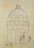 Franco Gentilini, Il battistero di Pisa